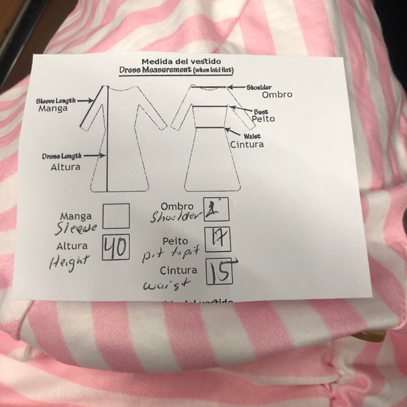 Loose Long Extra Large Button Front Sleeveless Pink Stripe Dress - Picture 7 of 8